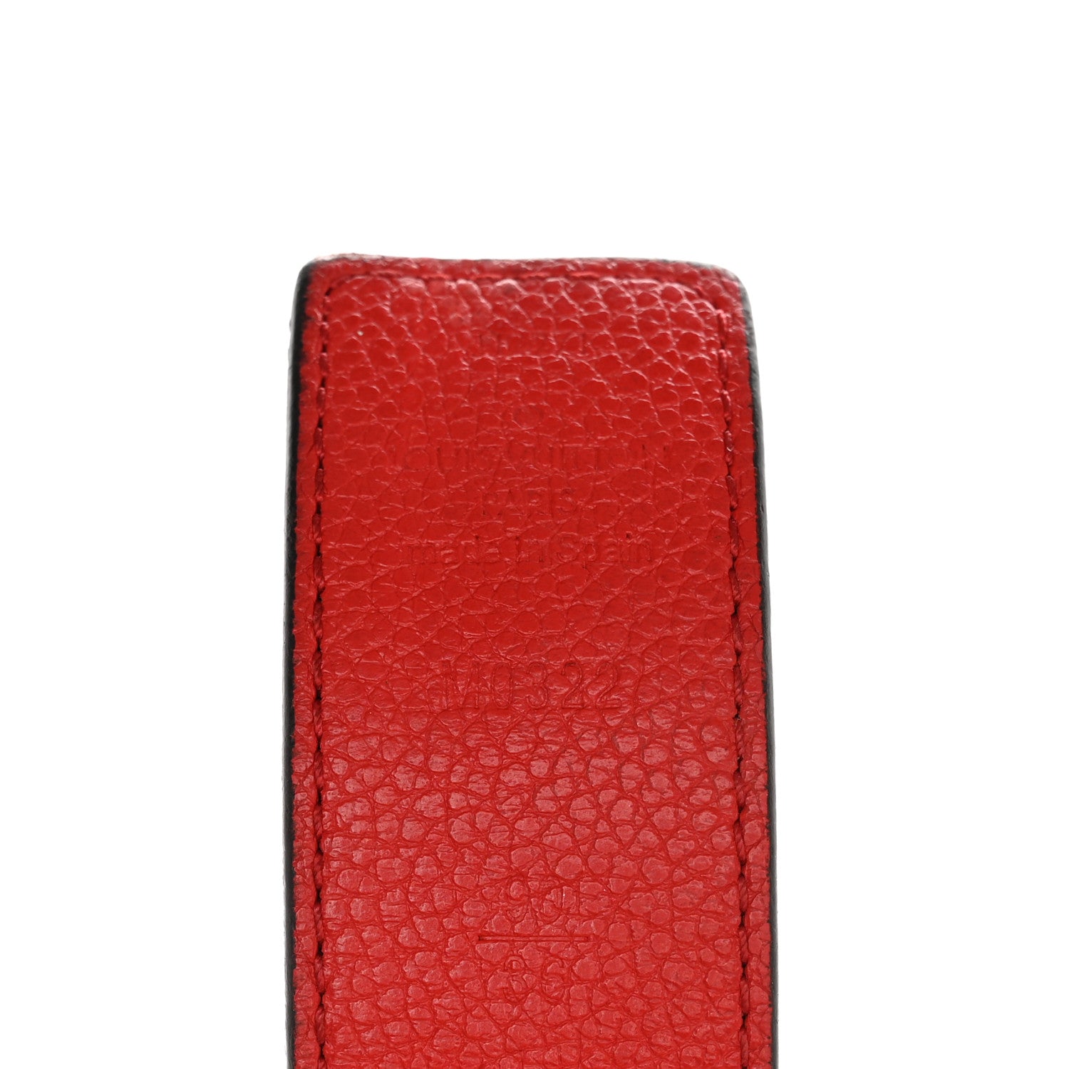Louis Vuitton Calfskin Monogram 30mm LV Initiales Reversible Belt 90 36 Coquelicot 5 of 9