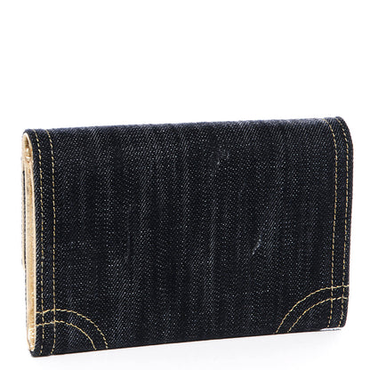 Chanel Denim CC Flap Wallet Blue 3 of 8