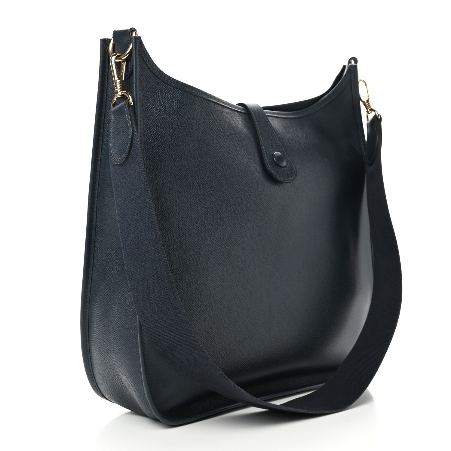 Hermes Courchevel Evelyne GM Bleu Indigo 3 of 9