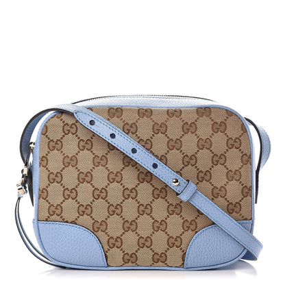 Gucci Monogram Mini Bree Messenger Bag Beige Mineral Blue 1 of 7