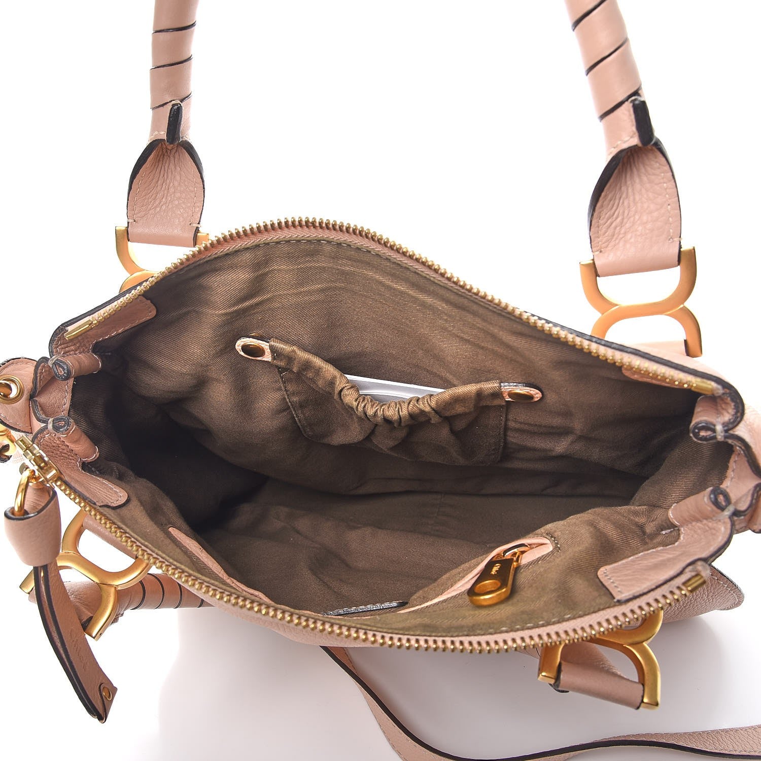 Chloe Calfskin Medium Marcie Satchel Blush Nude 6 of 13