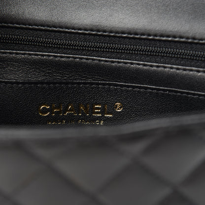 Chanel Lambskin Quilted Mini Top Handle Rectangular Flap Black 8 of 11
