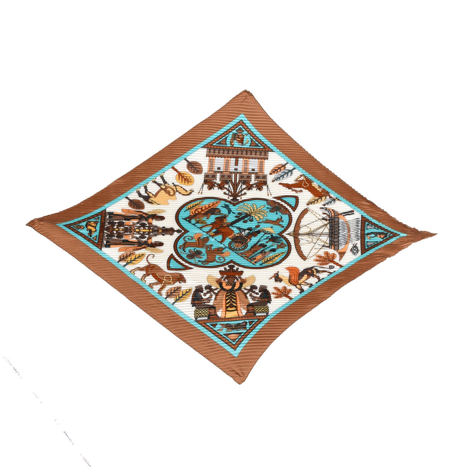 Hermes Silk Plisse Scarf 90 1 of 5