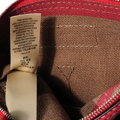 Burberry Canvas Mega Check Medium Tottenham Brit Tote Cadmium Red 10 of 11