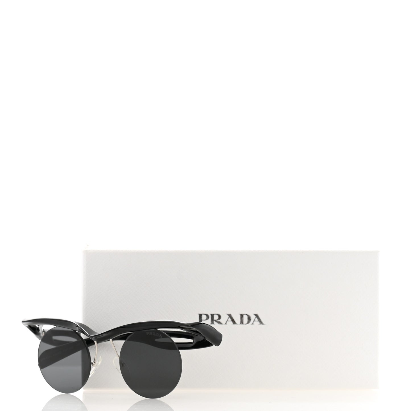 Acetate Rimless Sunglasses SPR A24 Black