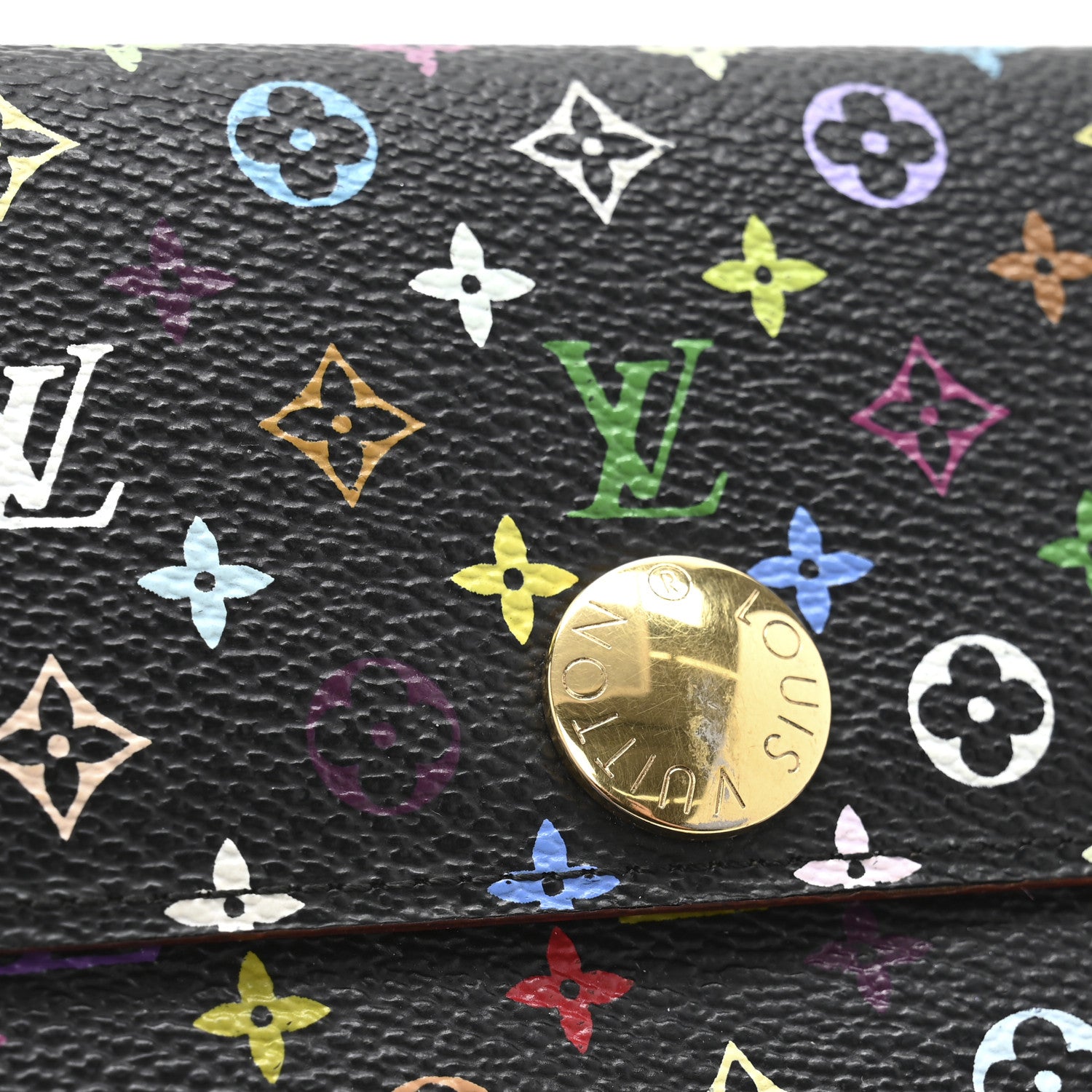 Louis Vuitton Monogram Multicolor Sarah Wallet Black Grenade 9 of 10