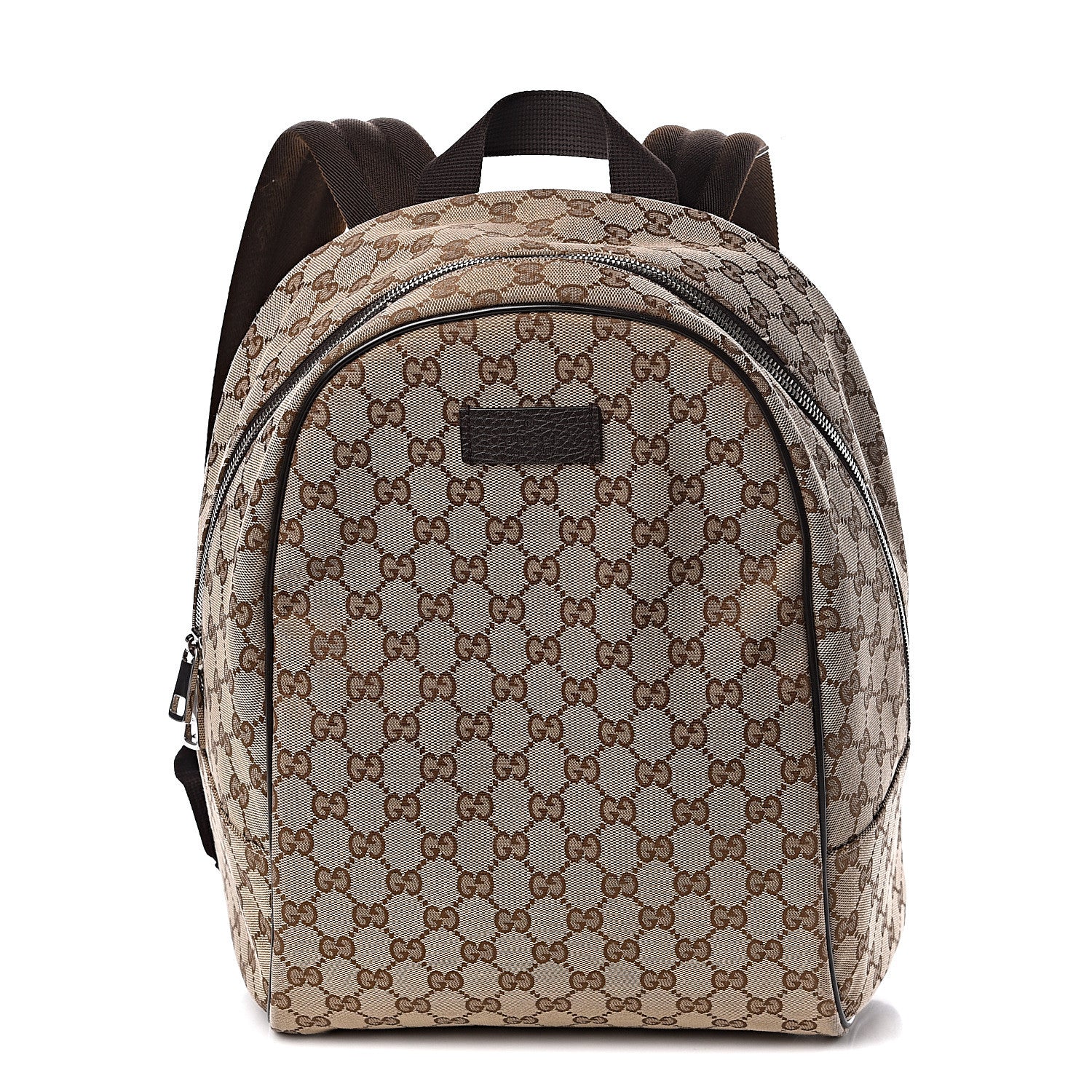 Gucci Monogram Travel Backpack Dark Brown 1 of 10