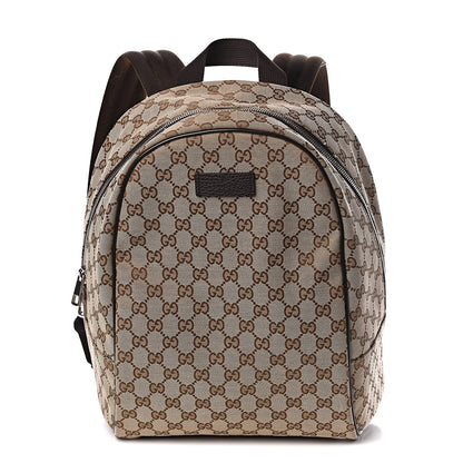 Gucci Monogram Travel Backpack Dark Brown 1 of 10