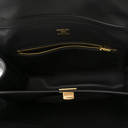 Balenciaga Grained Calfskin Small Rodeo Top Handle Handbag Black 5 of 9