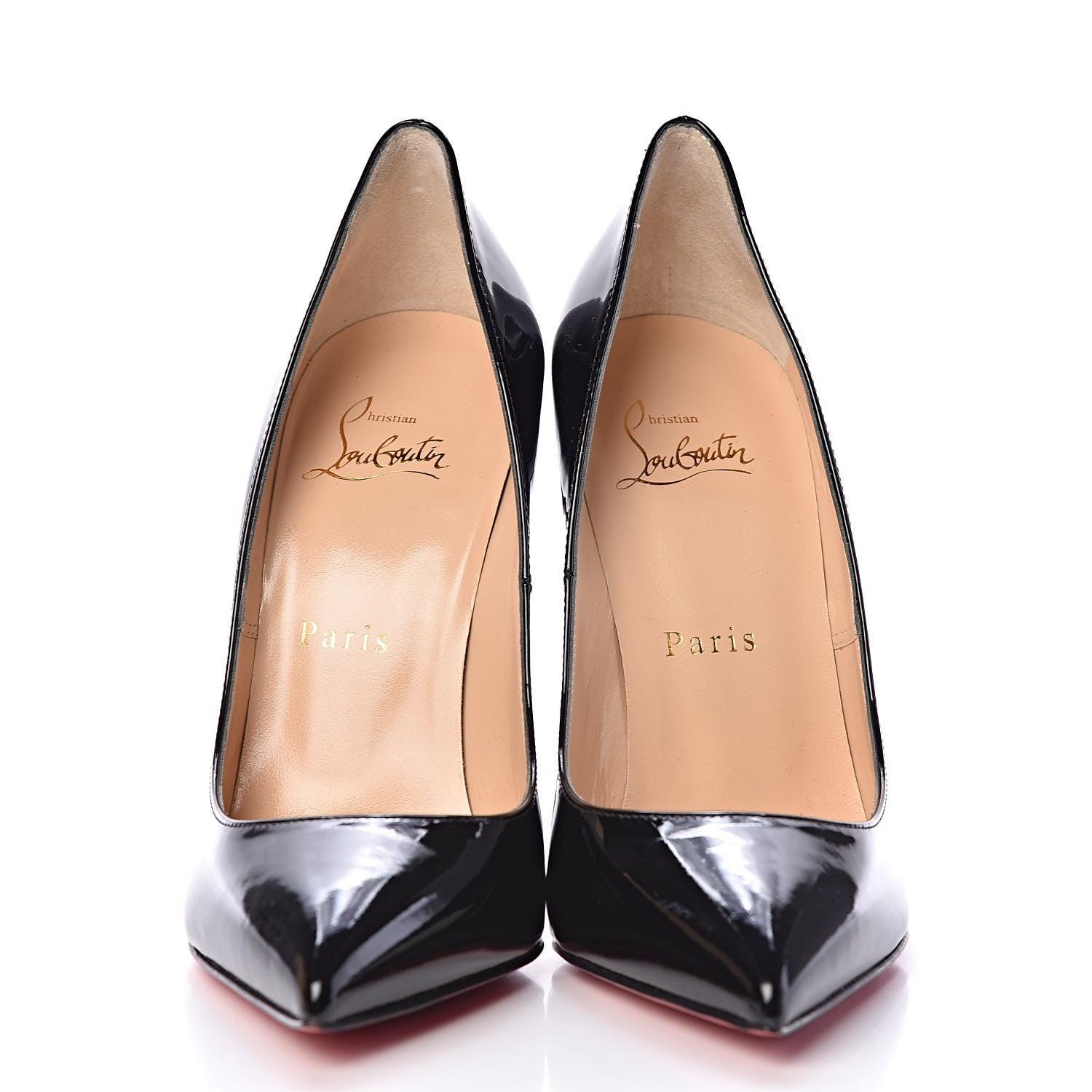 Christian Louboutin Patent Pigalle 120 Pumps 37 Black 2 of 8