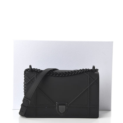 Christian Dior Ultra Matte Calfskin Studded Medium Diorama Flap Bag Black 10 of 10