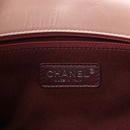 Chanel Glazed Calfskin Quilted Coco Pleats Flap Pink 6 of 10