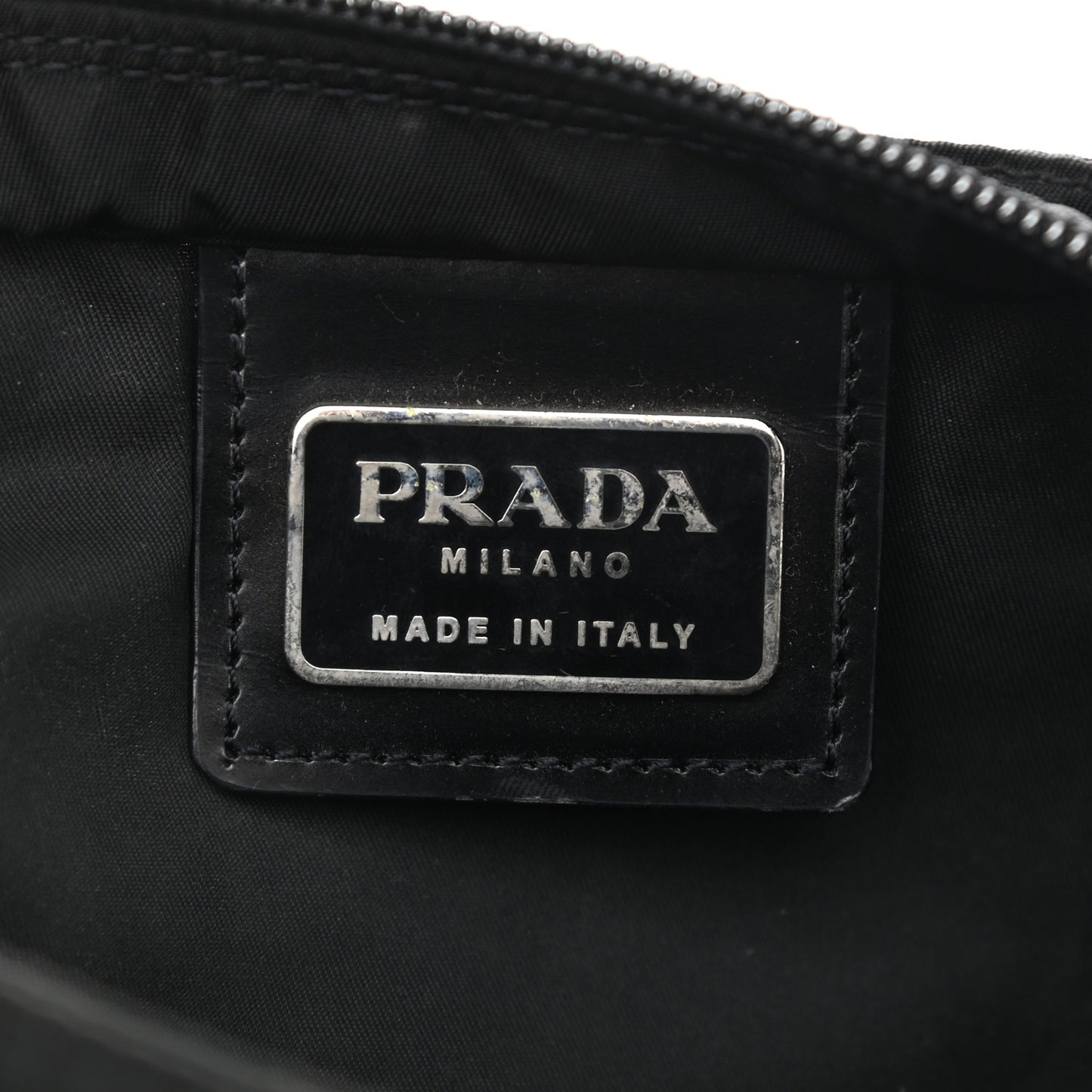 Nylon Vela Flat Messenger Bag Black