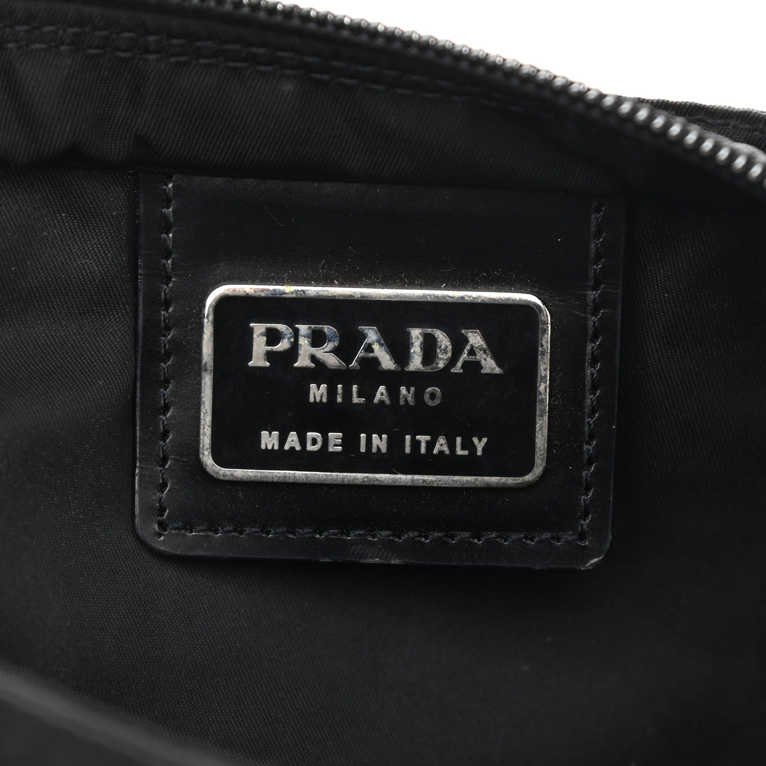 Prada Nylon Vela Flat Messenger Bag Black 6 of 11