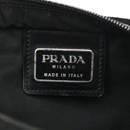 Prada Nylon Vela Flat Messenger Bag Black 6 of 11