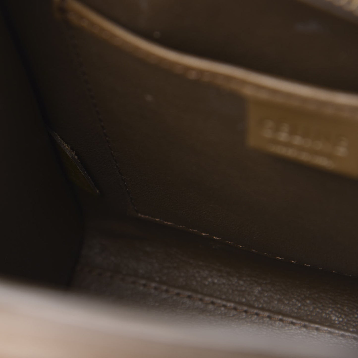 Calfskin Suede Nano Tri-Color Luggage Cream