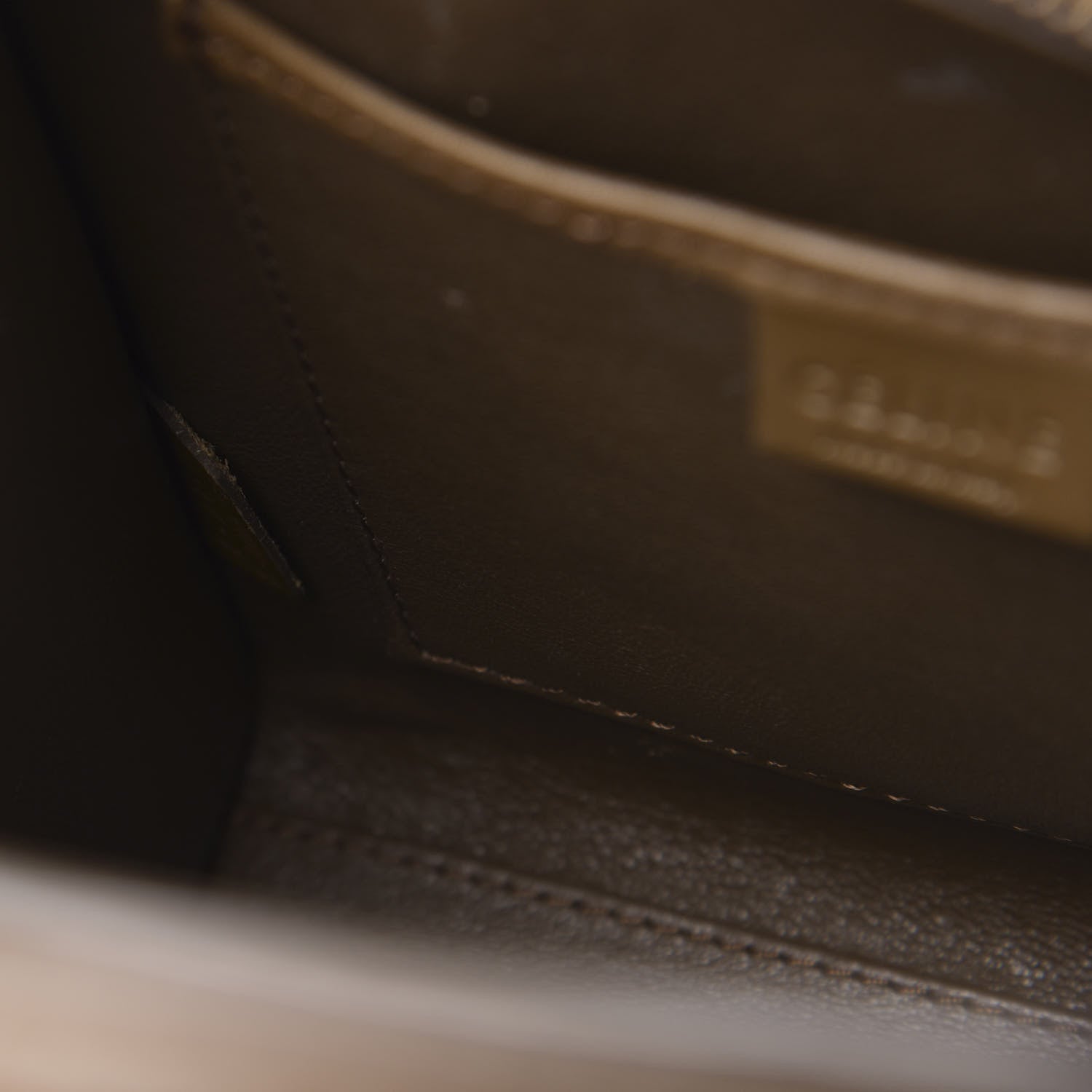 Celine Calfskin Suede Nano Tri-Color Luggage Cream 10 of 12