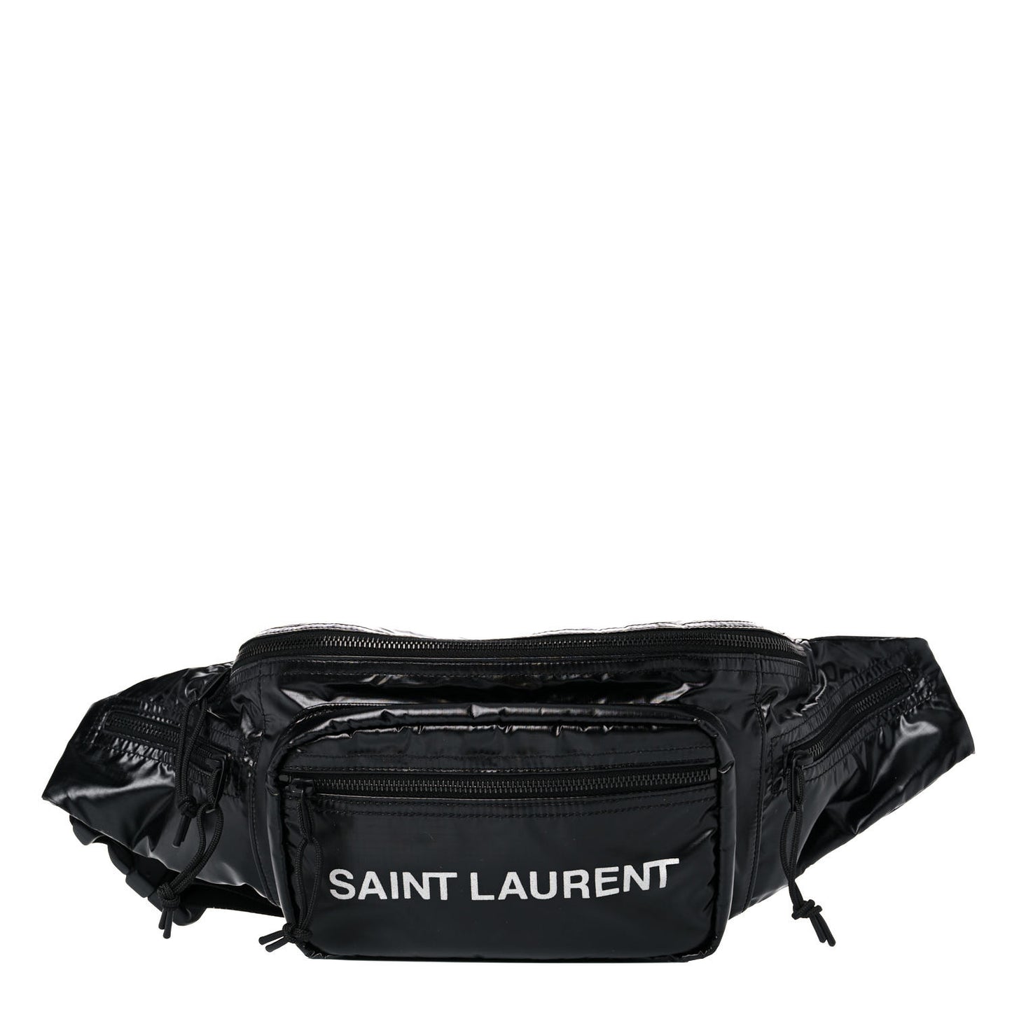 Nylon Logo Ripstop Body Belt Bag Black