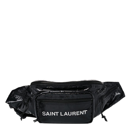 Saint Laurent Nylon Logo Ripstop Body Belt Bag Black 1 of 9