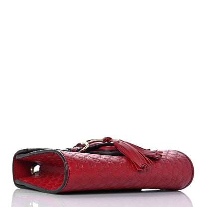 Gucci Soft Microguccissima Mini Emily Chain Shoulder Bag Rosso 4 of 9