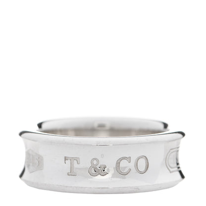 Tiffany Sterling Silver 1837 Band Ring 51 5.75 1 of 6