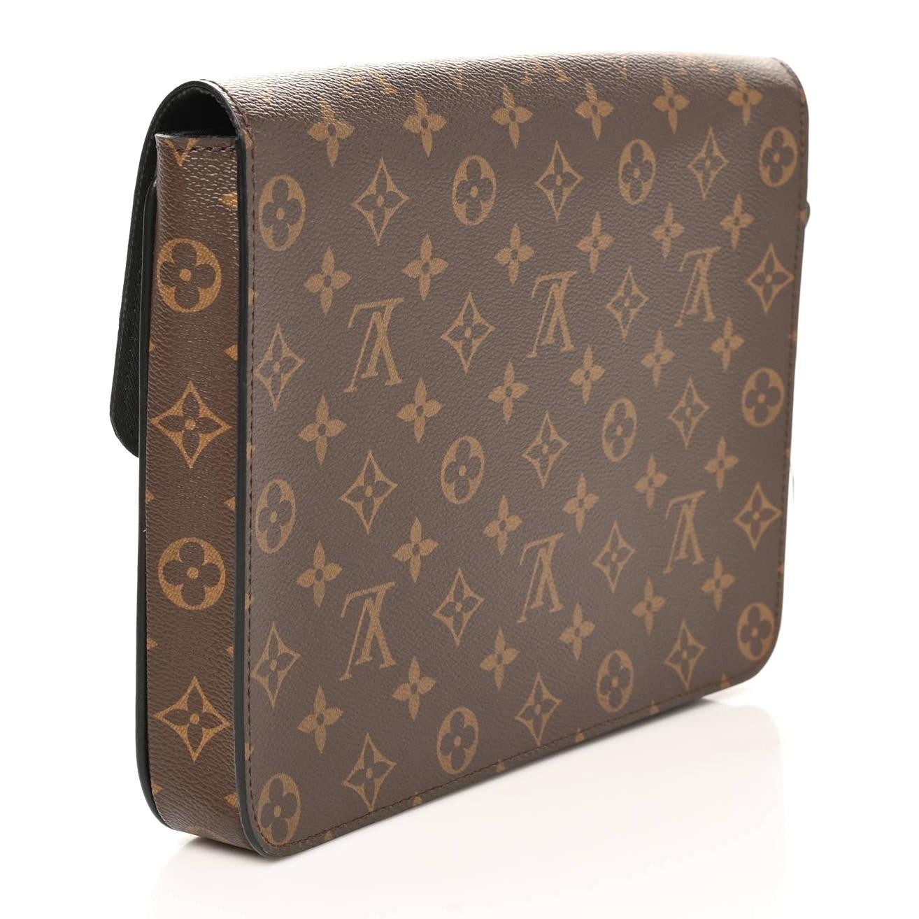 Louis Vuitton Monogram Macassar S Lock A4 Pouch 3 of 7