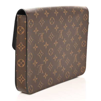 Louis Vuitton Monogram Macassar S Lock A4 Pouch 3 of 7