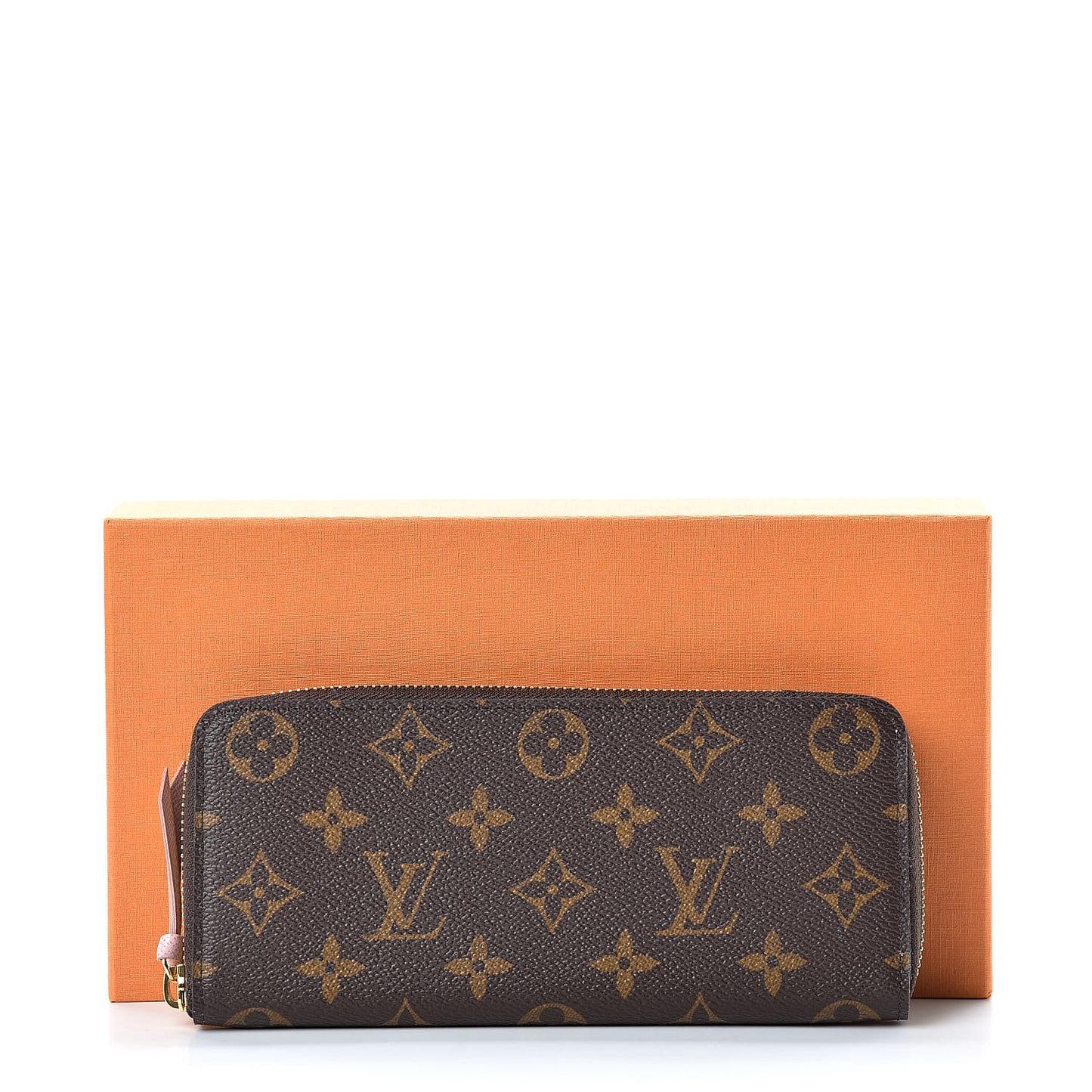 Monogram Clemence Wallet Rose Ballerine