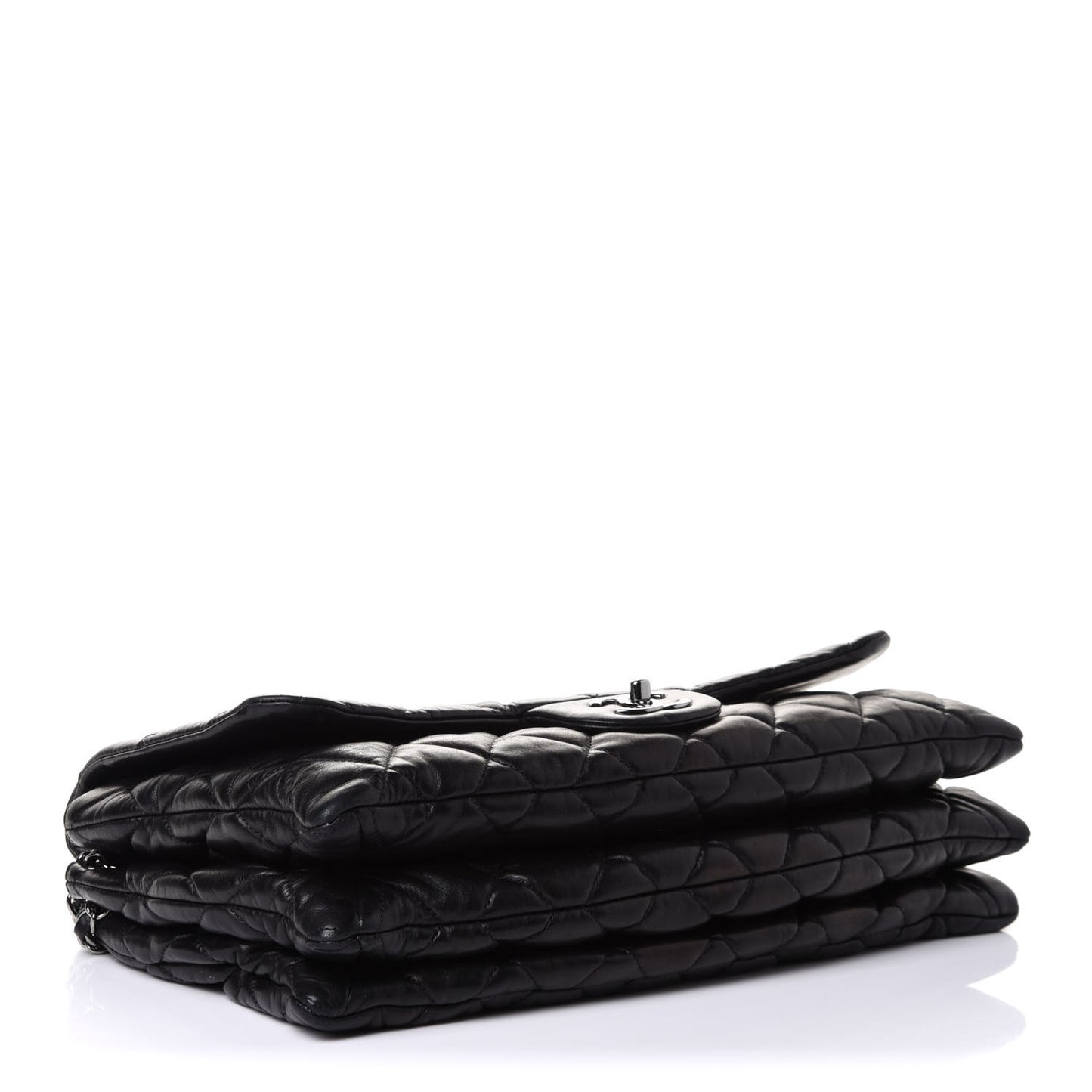 Lambskin Quilted Maxi Chanel 3 Flap Black