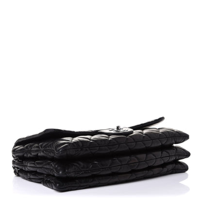 Chanel Lambskin Quilted Maxi Chanel 3 Flap Black 3 of 9