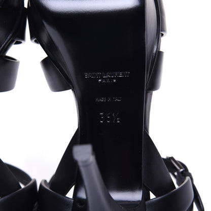 Saint Laurent Calfskin Tribute 75 Platform Sandals 36.5 Black 9 of 10