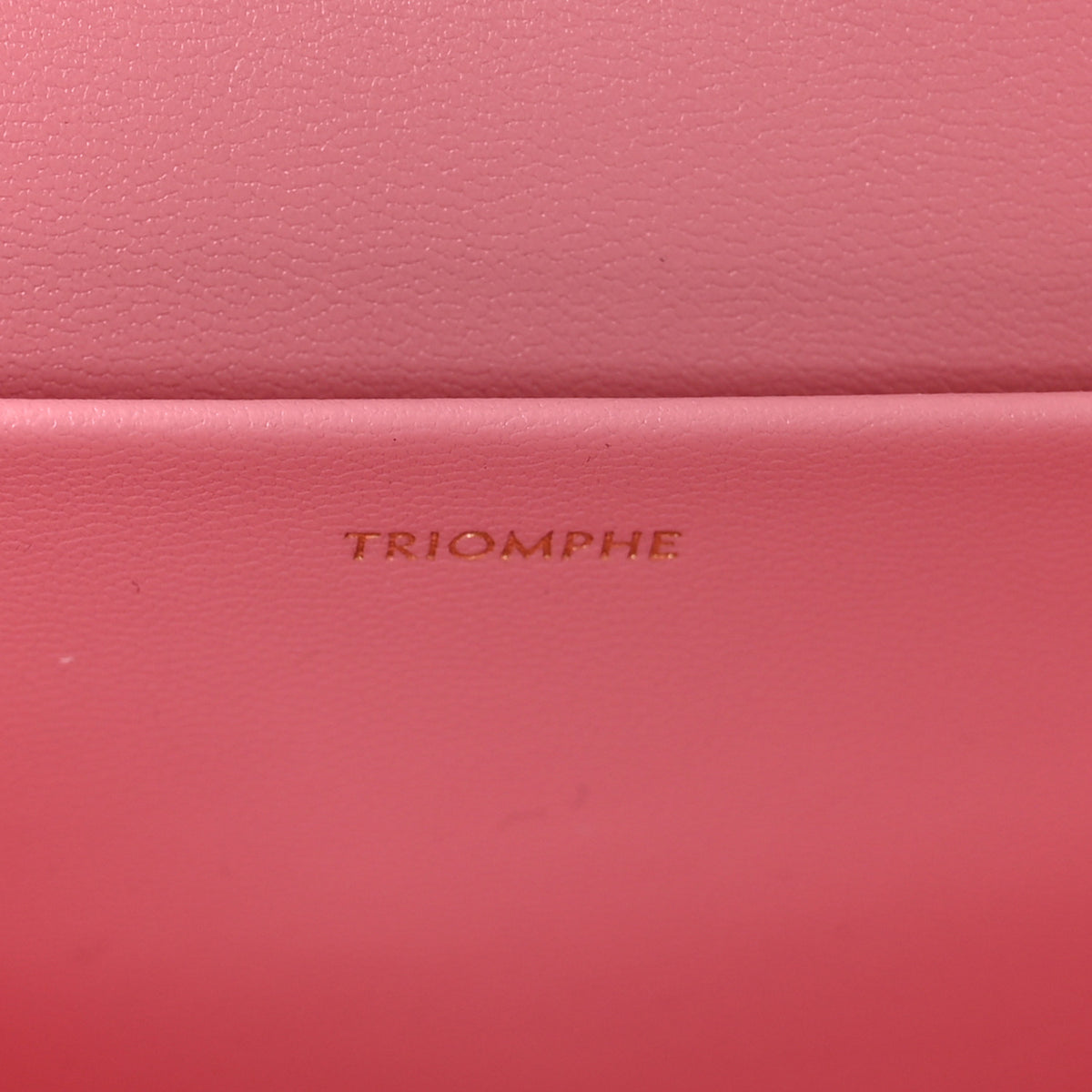 Natural Calfskin Triomphe Shoulder Bag Rose