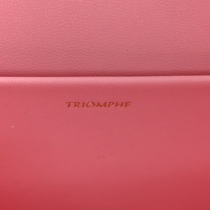 Celine Natural Calfskin Triomphe Shoulder Bag Rose 7 of 13