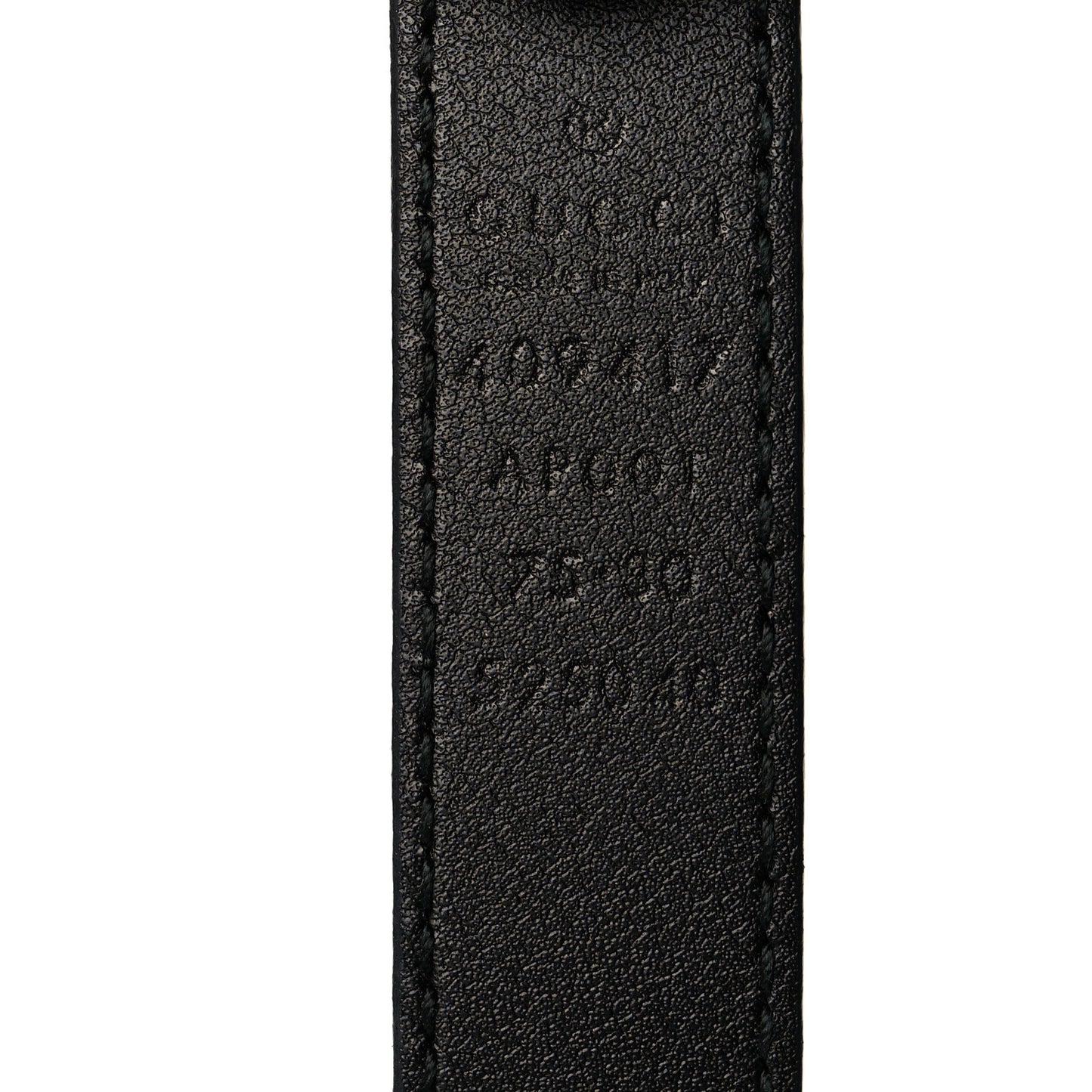 Calfskin Double G 20mm Belt 75 30 Black