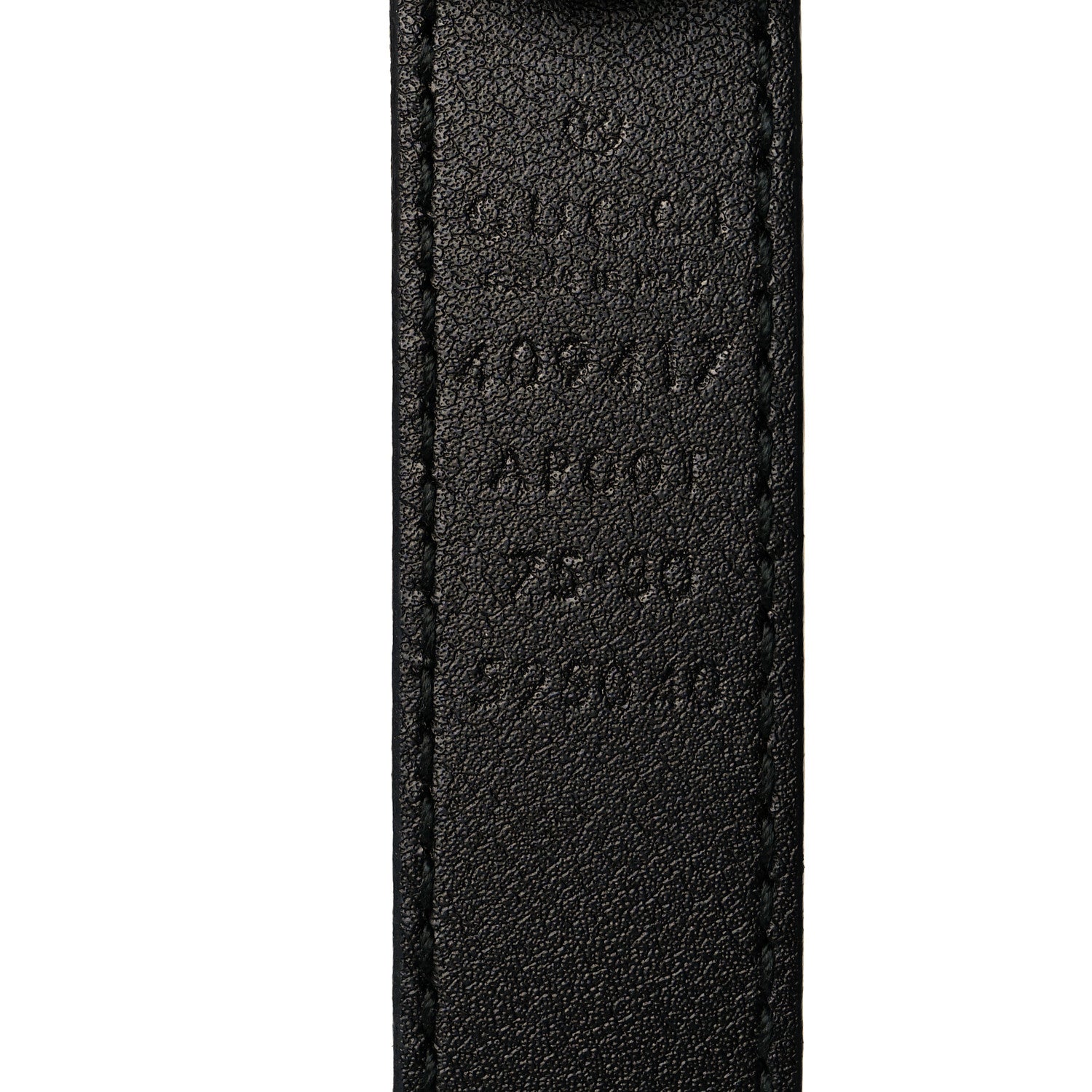 Gucci Calfskin Double G 20mm Belt 75 30 Black 3 of 5