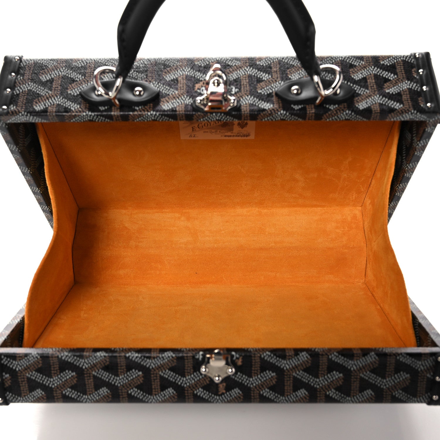 Goyard Goyardine Grand Hotel Trunk Bag Black 4 of 10