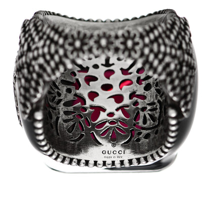 Gucci Sterling Silver Enamel Crystal Signet Ring Red 50 5.25 6 of 7