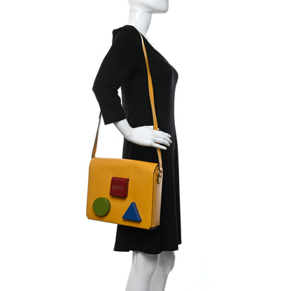 Gucci Calfskin Script Logo Board Messenger Bag Crop Lemon Leaf Rio Blue New Cherry Red 3 of 15