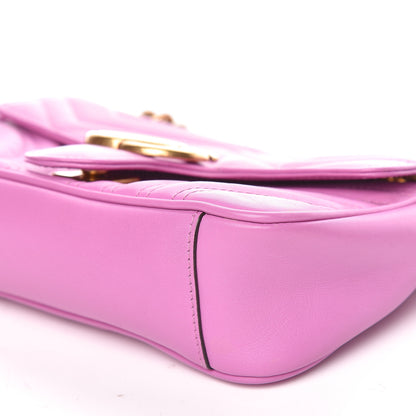 Gucci Calfskin Matelasse Mini GG Marmont Shoulder Bag Candy Mousse 13 of 14