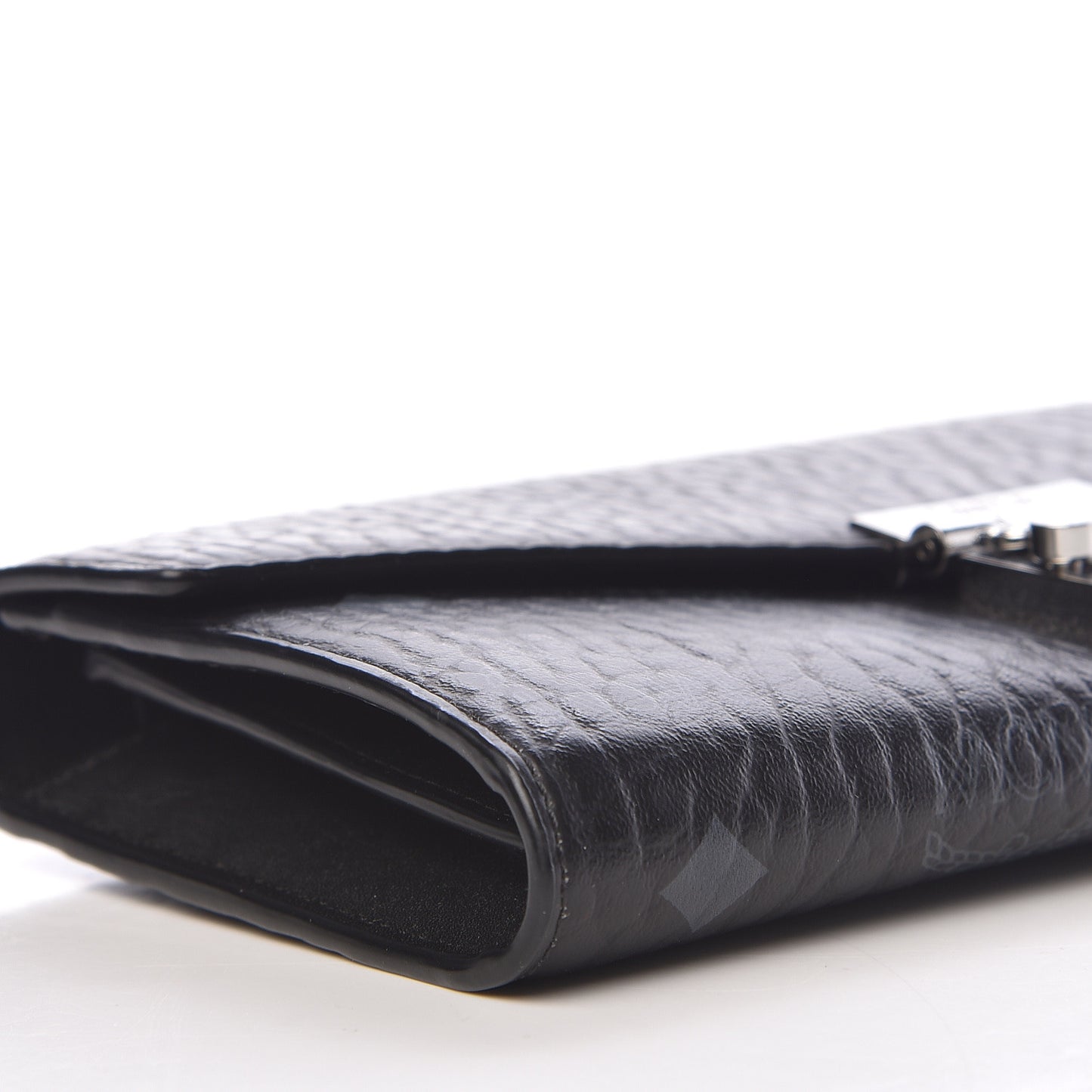 Visetos Large Patricia Wallet On Chain Black