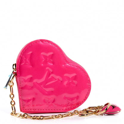Louis Vuitton Vernis Heart Coin Purse Rose Pop 1 of 7
