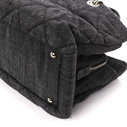 Chanel Denim Quilted Timeless Tote Black 10 of 10