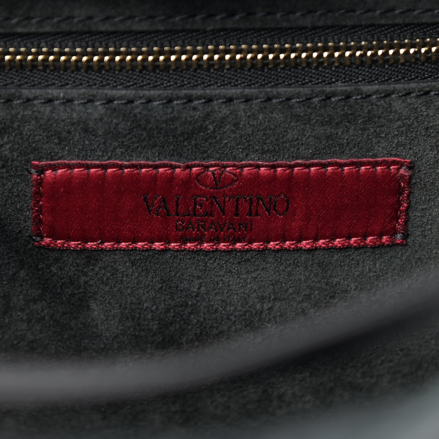 Valentino Garavani Grained Calfskin Rockstud Double Handle Cinch Tote Black 5 of 7