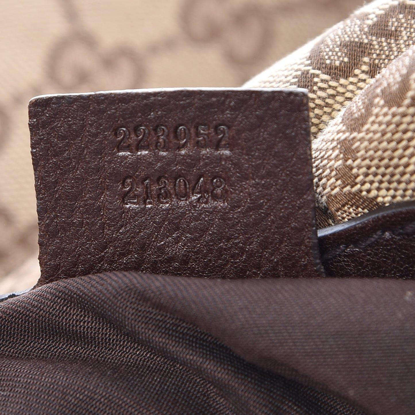 Monogram Medium Interlocking Hobo Dark Brown
