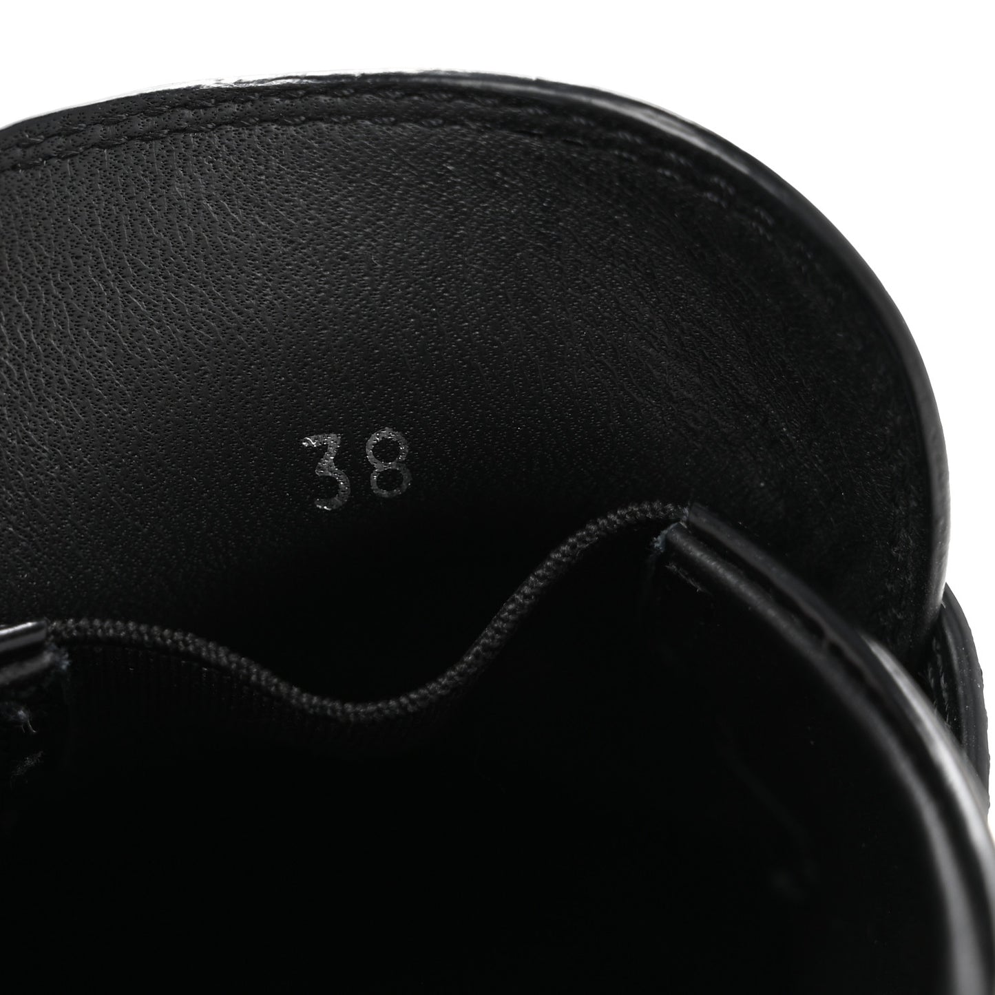 Spazzolato Triangle Logo Monolith Pointy 55mm Loafers 38 Black