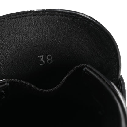 Prada Spazzolato Triangle Logo Monolith Pointy 55mm Loafers 38 Black 8 of 10