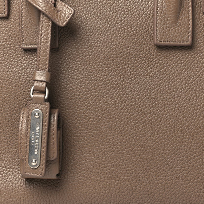 Saint Laurent Grained Calfskin Baby Sac De Jour Souple Taupe 8 of 14