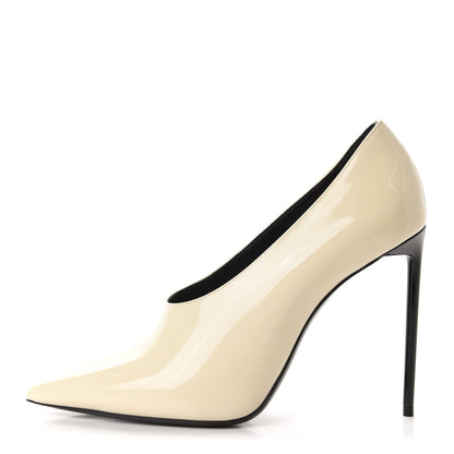Saint Laurent Patent Calfskin Teddy High Vamp 105 Pumps 39 Porcellana 1 of 9