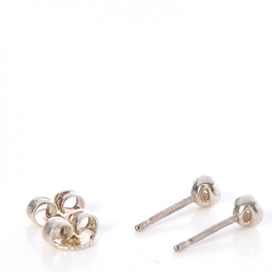 Sterling Silver Diamond .10ctw Elsa Peretti Diamonds By The Yard Earrings