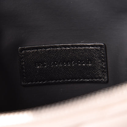 Saint Laurent Lambskin Matelasse Cosmetic Case Washed Light Pink 7 of 11